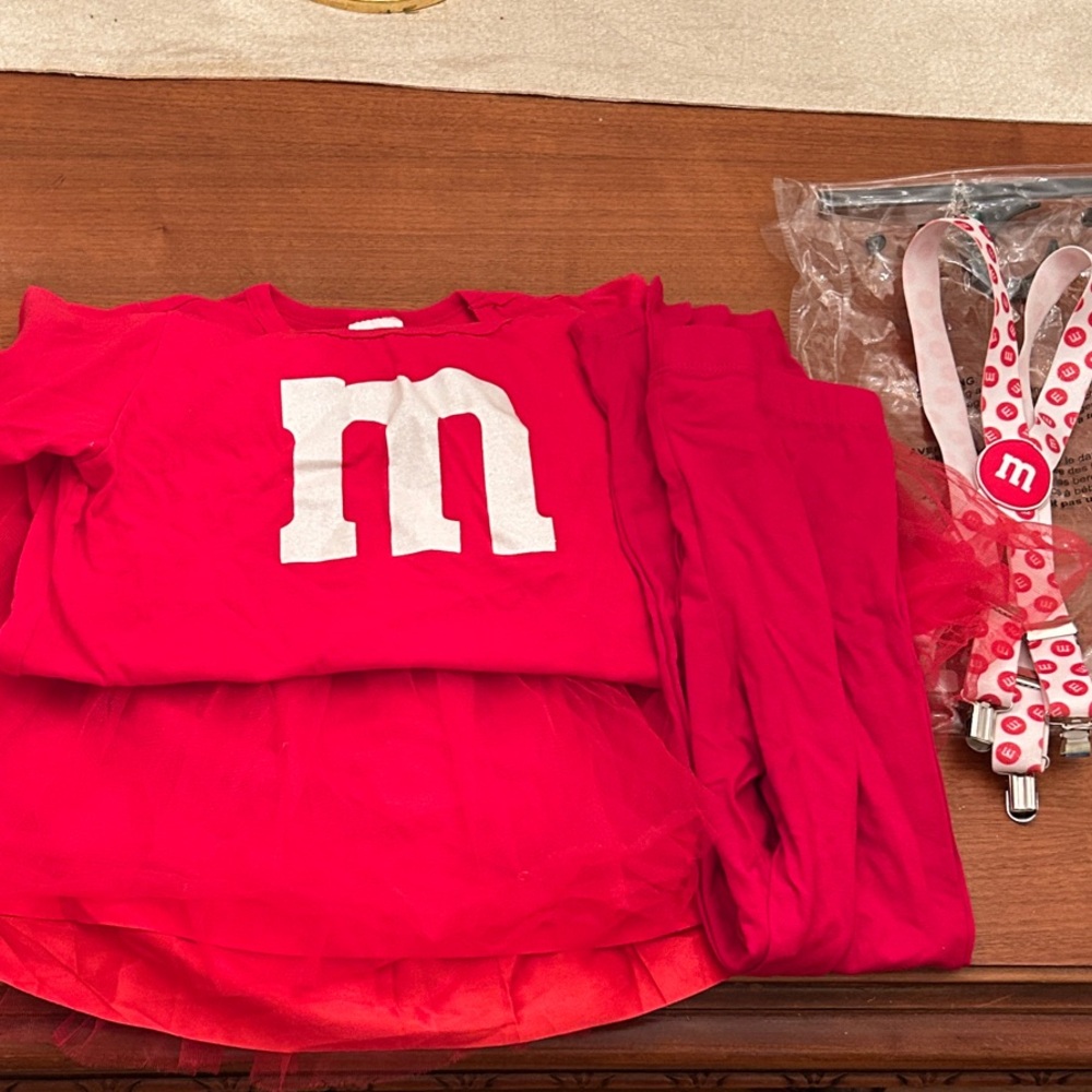 M&M'S Girls Red Costume